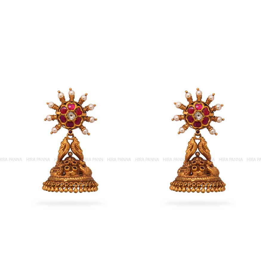 Kundan Jhumka Earrings