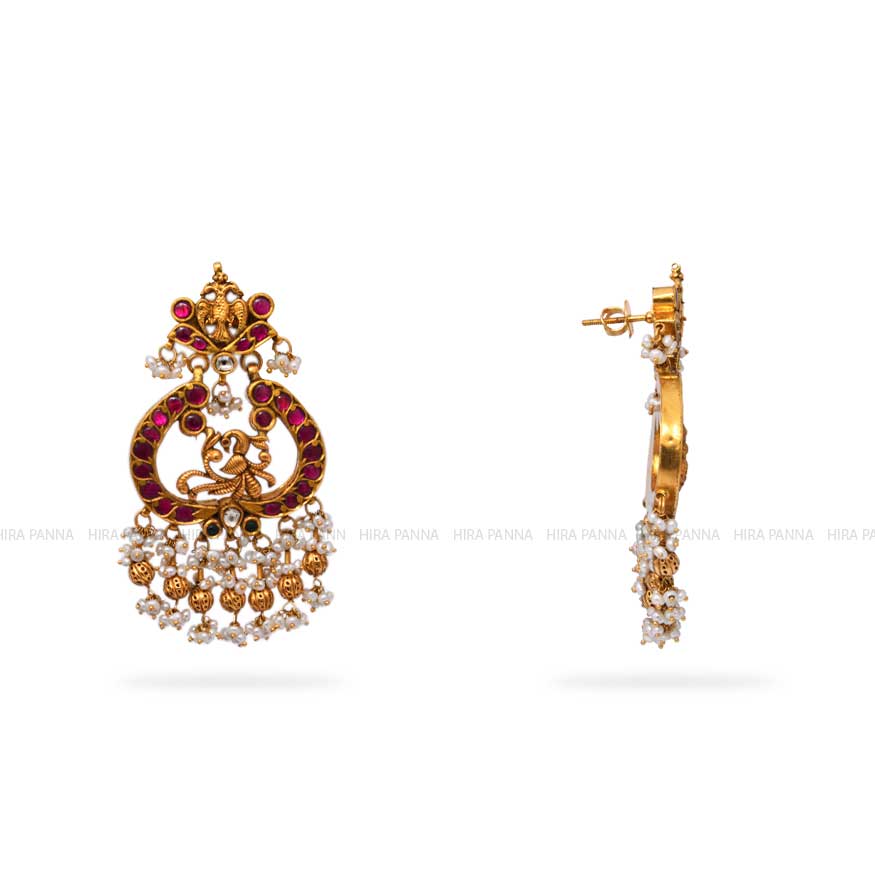 Kundan Chandbali Earrings