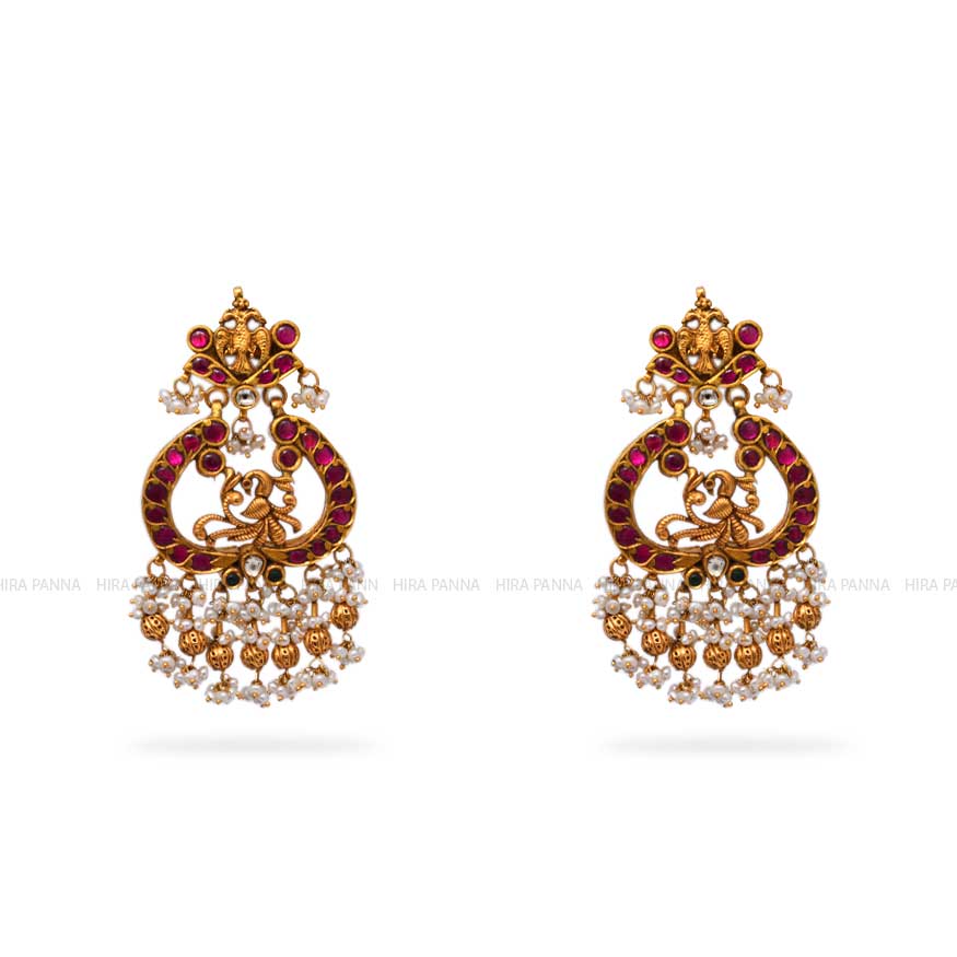 Kundan Chandbali Earrings