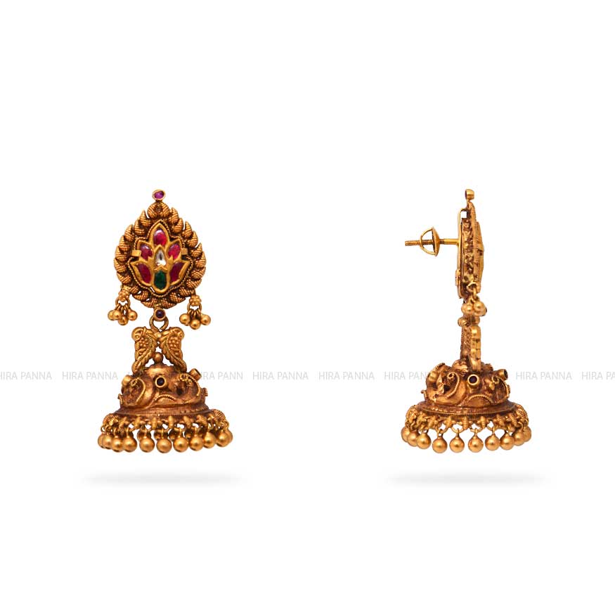 Kundan Jhumka Earrings