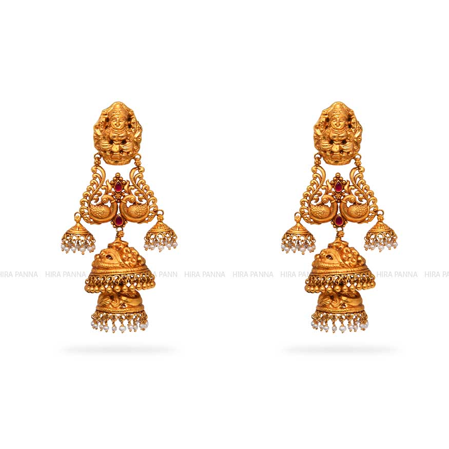 Kundan Jhumka Earrings