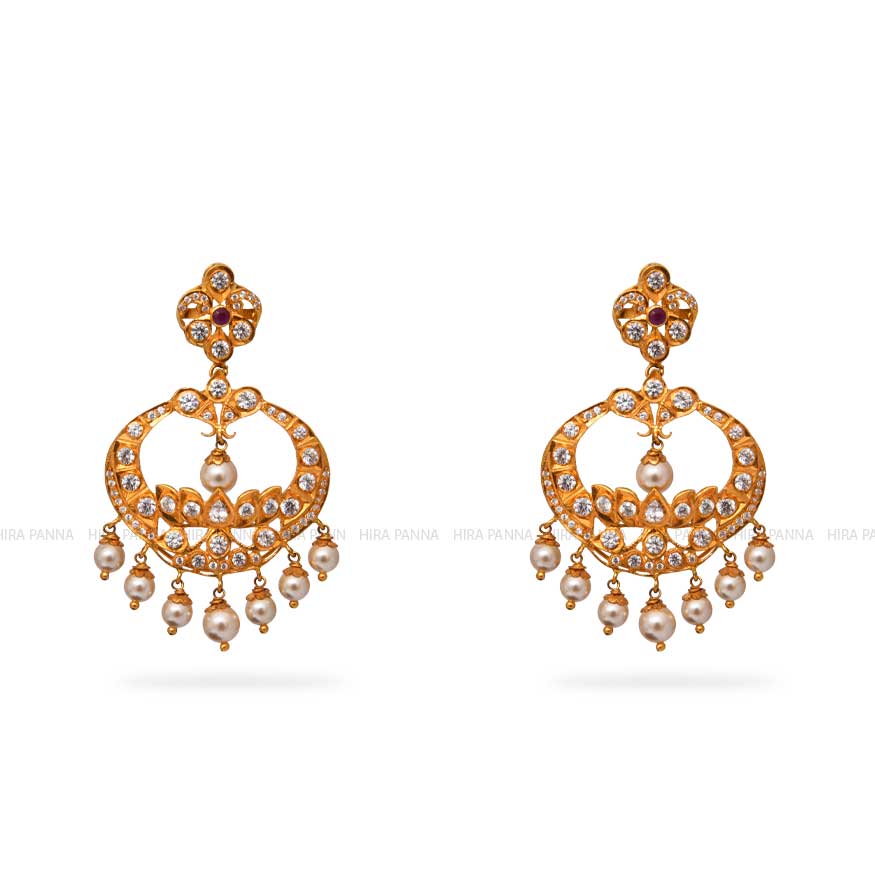 Gold Chandbali Earrings