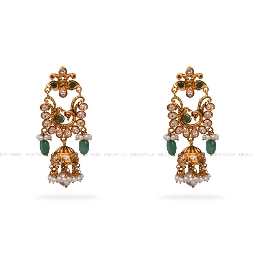 Gold Chandbali Earrings