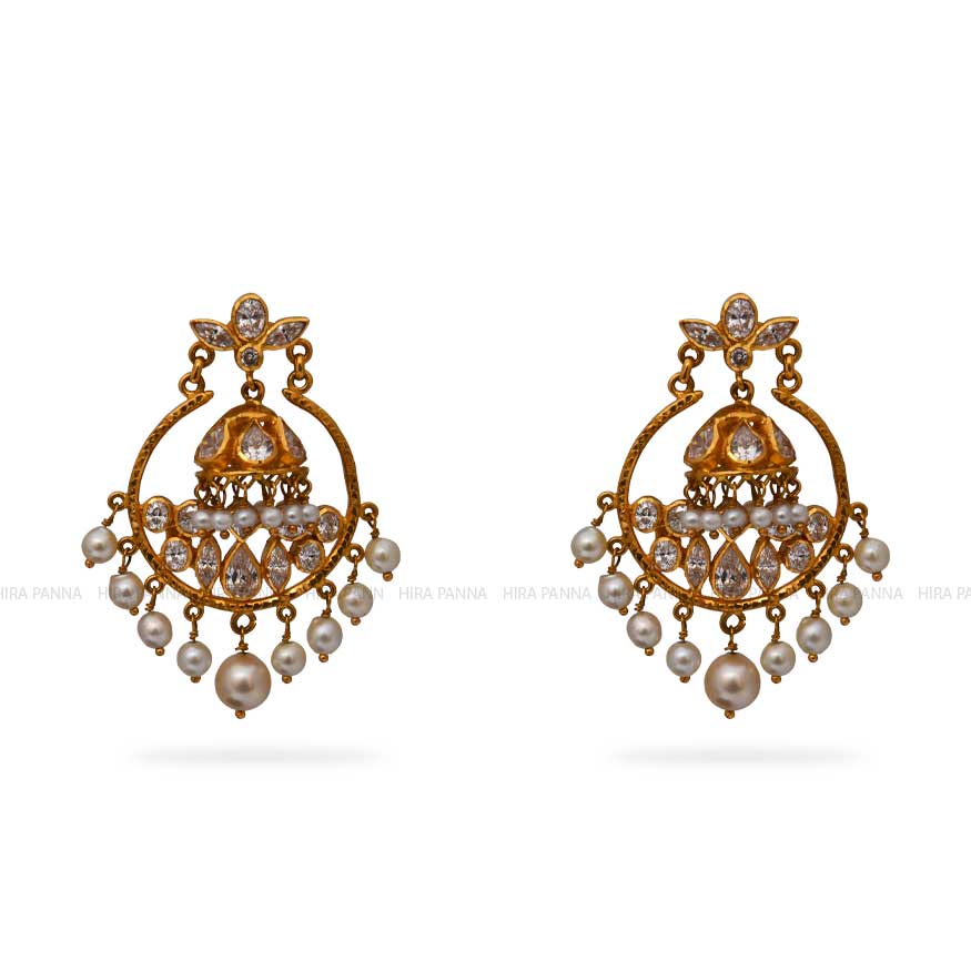 Gold Chandbali Earrings