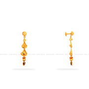 Gold 2 in 1 Hanging Earrings