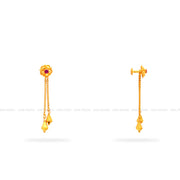 Gold 2 in 1 Hanging Earrings