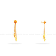 Gold 2 in 1 Hanging Earrings