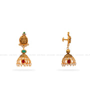 Gold Jhumka Earrings
