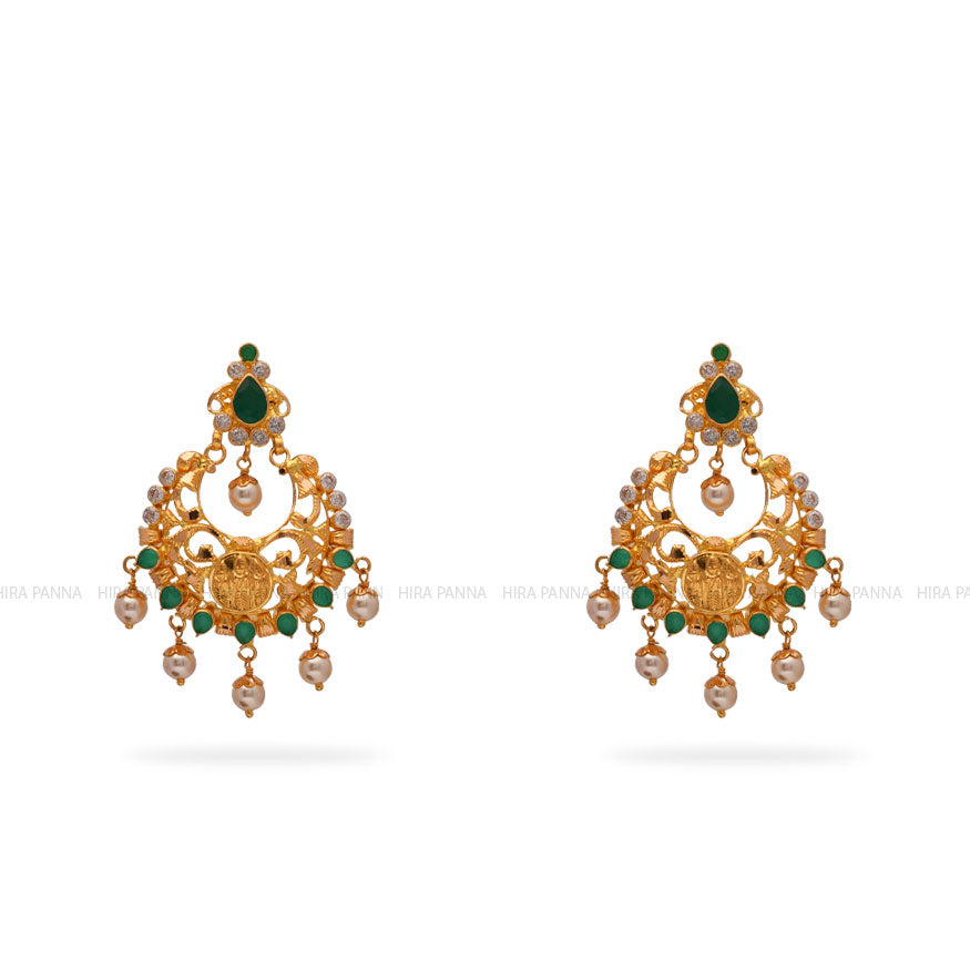 Gold Chandbali Earrings