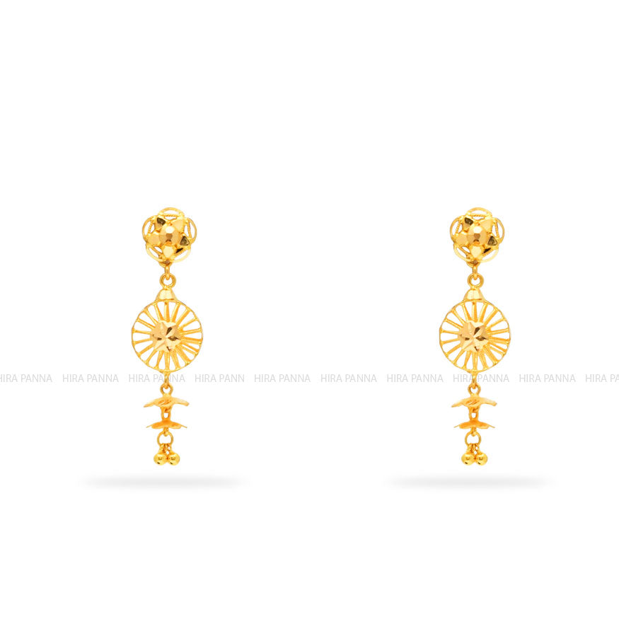 Gold Jhumka Earrings