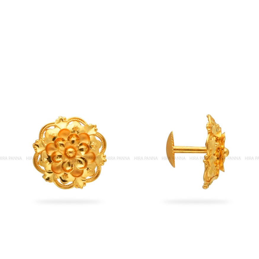 Gold Stud Earrings