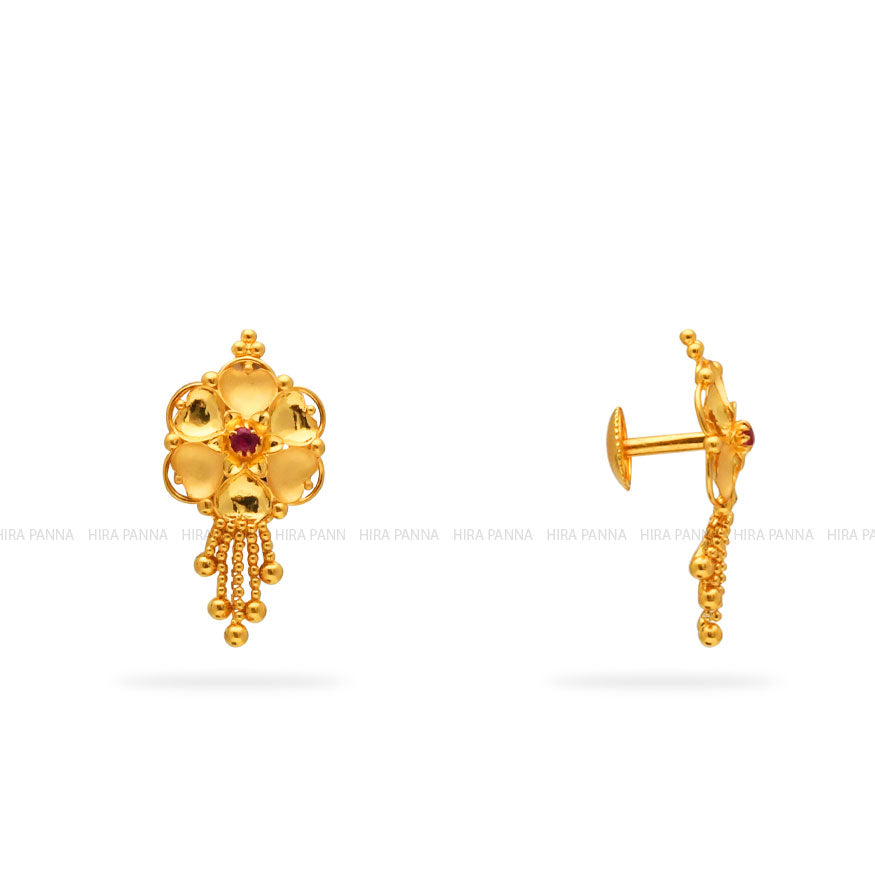 Gold Hanging Earrings