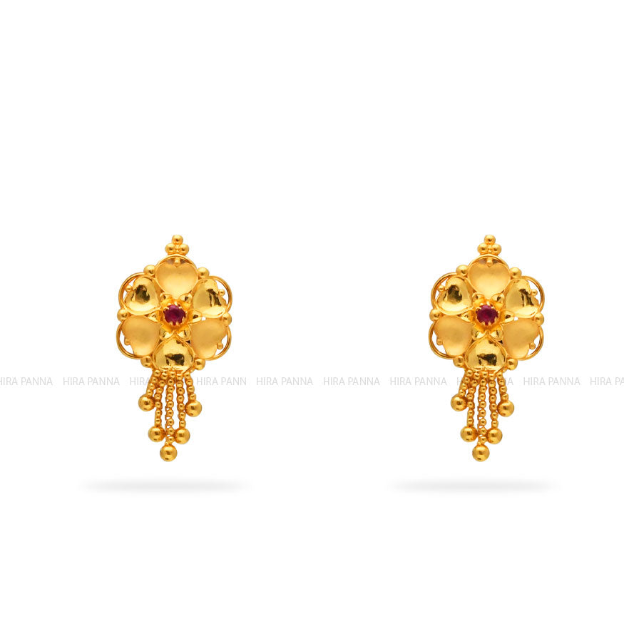 Gold Hanging Earrings