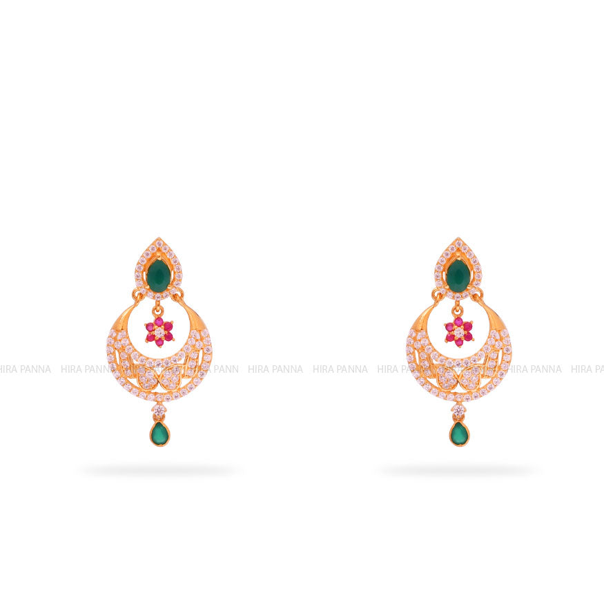 Gold Chandbali Earrings