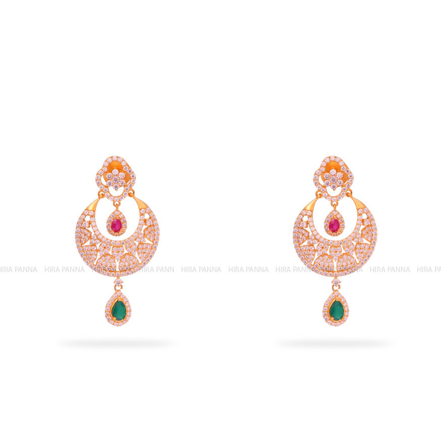 Gold Chandbali Earrings