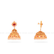 Gold Jhumka Earrings