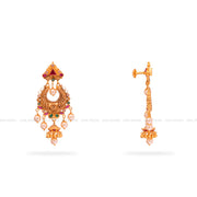 Gold Chandbali Earrings