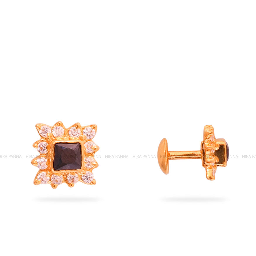 Gold Stud Earrings