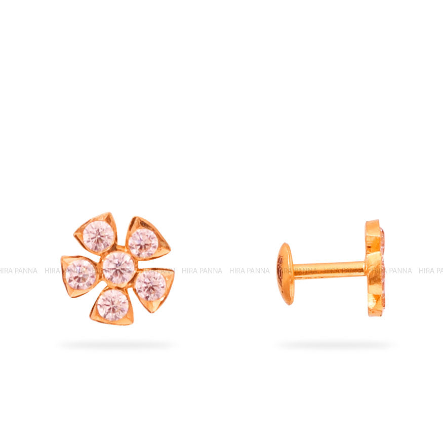 Gold Stud Earrings