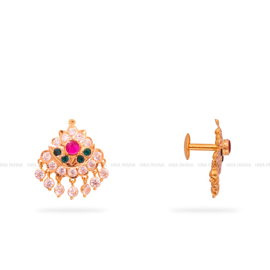 Gold Stud Earrings