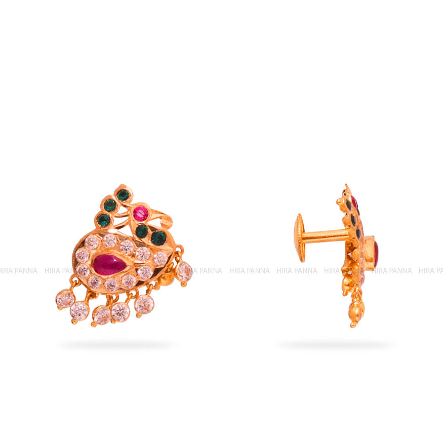 Gold Stud Earrings