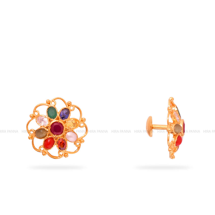 Gold Stud Earrings