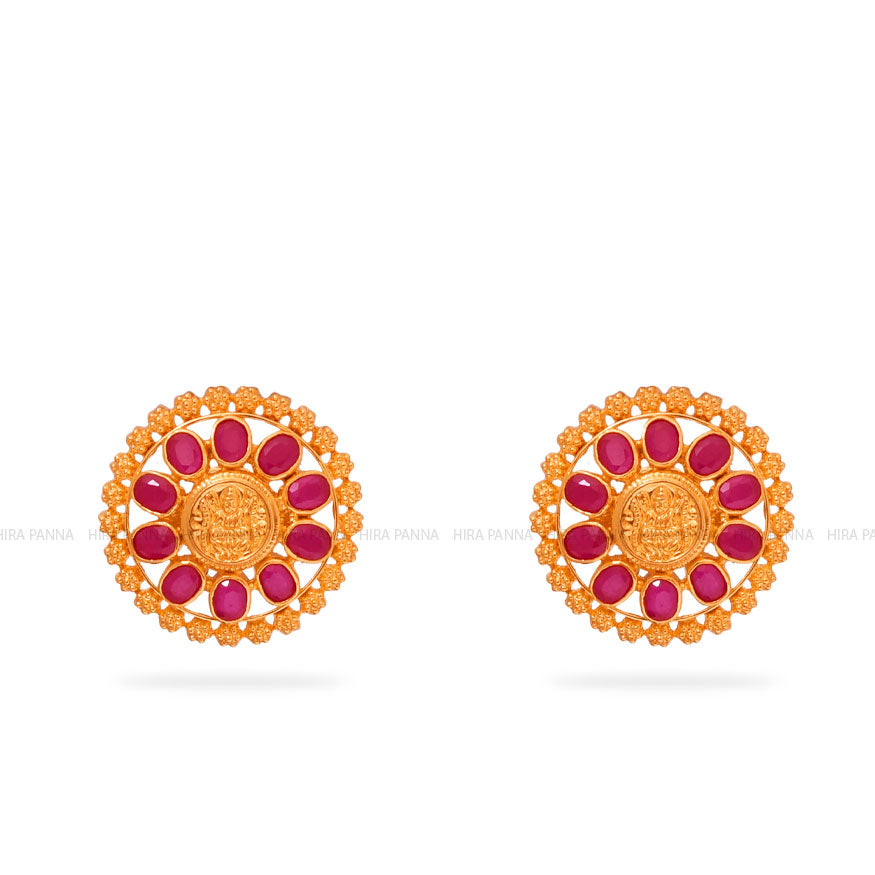 Gold Stud Earrings