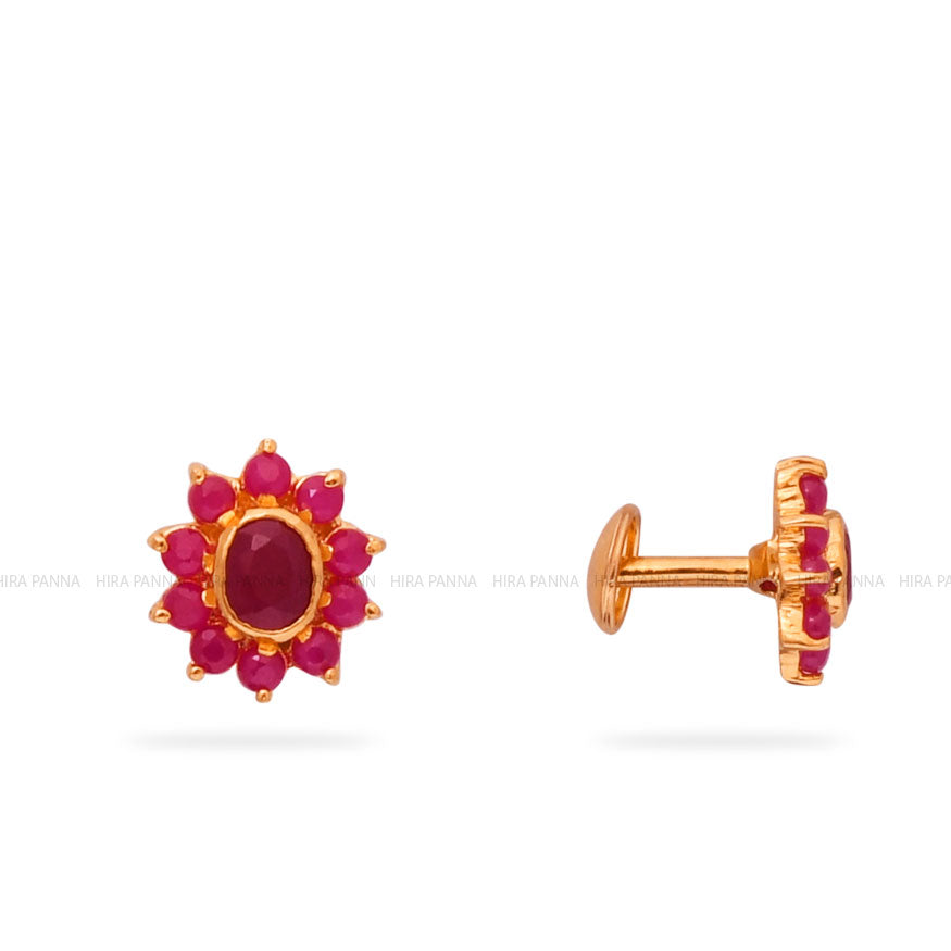 Gold Studs Earrings