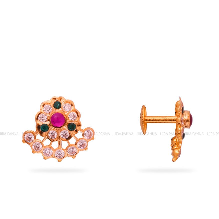 Gold Stud Earrings