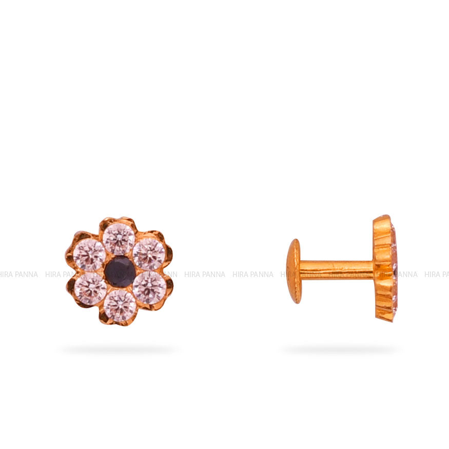 Gold Stud Earrings