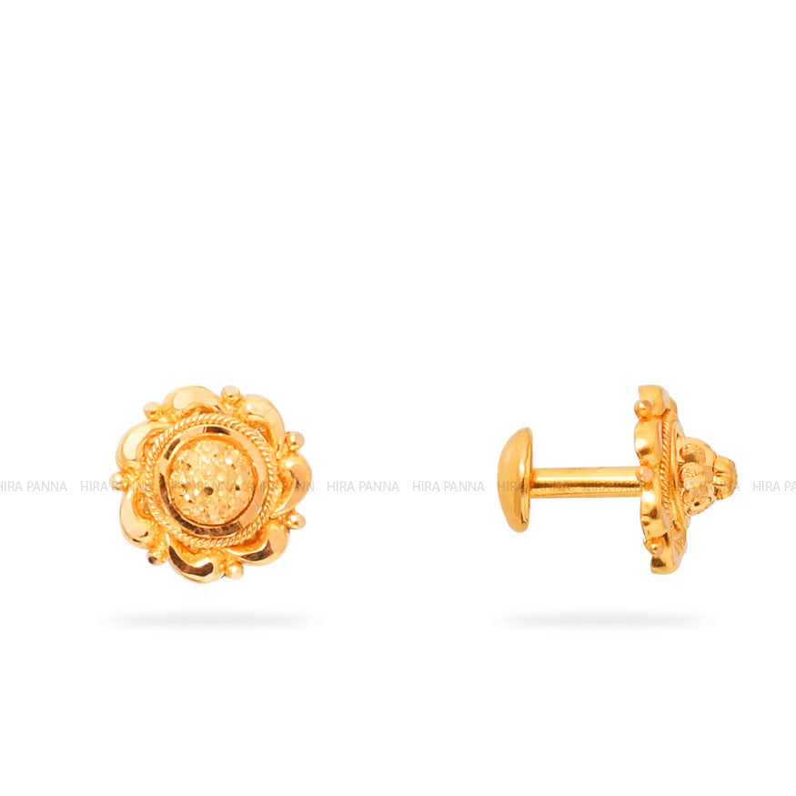 Gold Stud Earrings