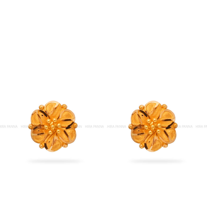 Gold Stud Earrings