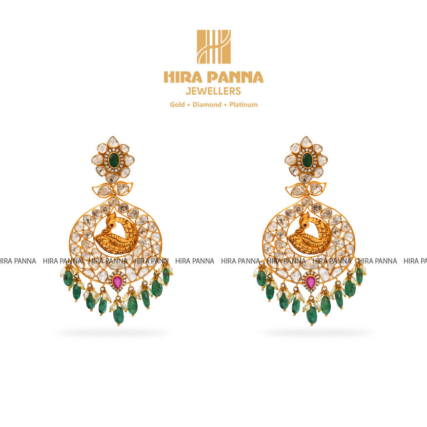 Jadau Chandbali Earrings